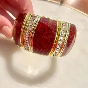 Vintage Red Statement Bracelet